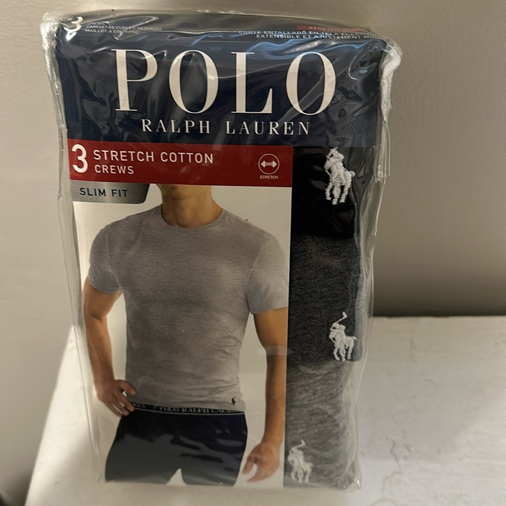 Polo Ralph Lauren 3 pack stretch cotton crews